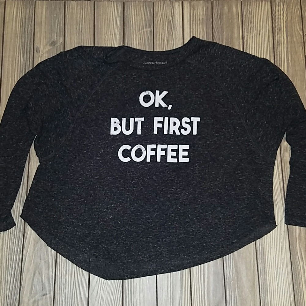 Grayson Threads Ok but first coffee  tshirt